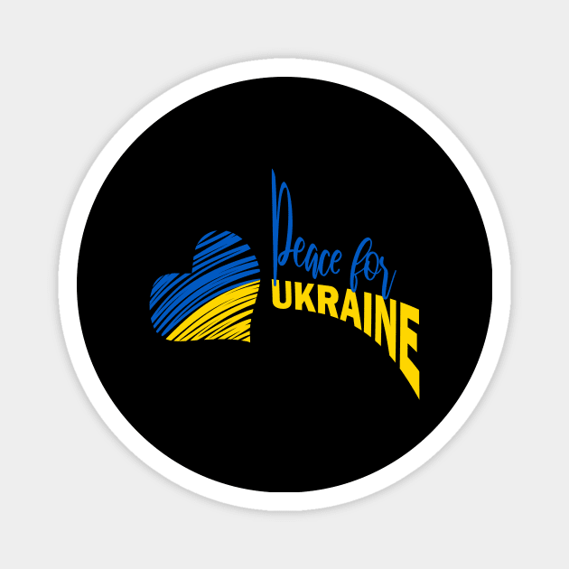 Peace for Ukraine Magnet by Abouharoune